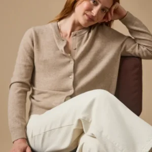 Geknöpfter Damen-Cardigan - Cashmere-Kollektion