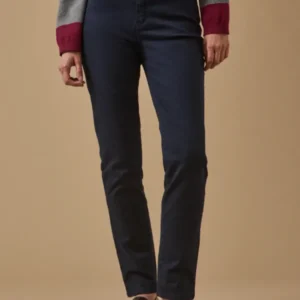 Farbenfrohe Slim Fit Damenhose Aude