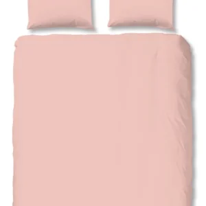 Hüft -Satin -Bettdecke - rosa - Dubbele instopflap