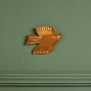 Vogel-Wanddekoration aus Messing