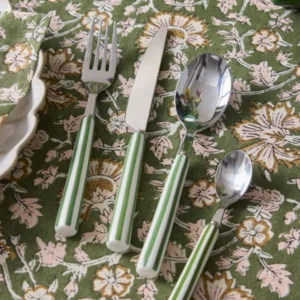 Besteck mit Keramikgriff – 24-teilig