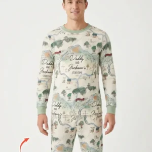 Mommy Daddy And Me Bedtime Story Family Matching Bamboo Men's Pajama Set