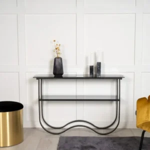 Beistelltisch Velo – modernes Design mit Glasplatte