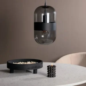 Pendelleuchte „Murchinson" – Elegante, länglichen Form aus Rauchglas