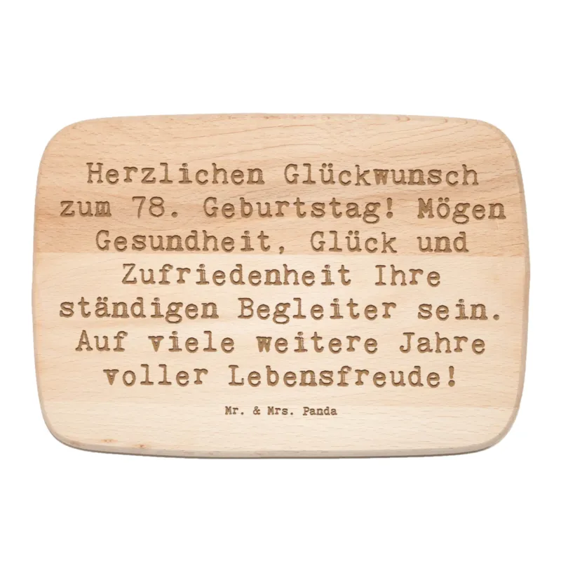 Frühstücksbrett Spruch 78. Geburtstag|p:1737972|h:a8ee5be80b9913c4bfcbf0268e774acb