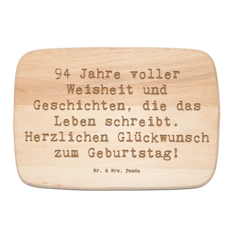 Frühstücksbrett Spruch 94. Geburtstag|p:1740644|h:88166436a0925ccbc0da6d75218b7d2b