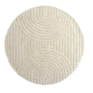 Teppich Paco – mit gerippter Struktur aus Polyester & Baumwolle