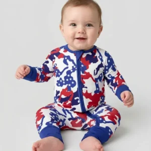 Patriot Camo Daddy & Me Matching Bamboo Convertible Zippy