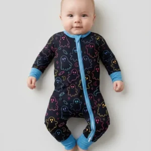 Halloween Colorful Neon Ghost Baby Boo Bamboo Convertible Zippy