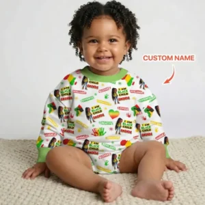 Custom Name I Am Black Child Magical Bamboo Bubble Romper