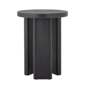 Beistelltisch Arno – Grafisches Design in Schwarz