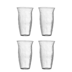 Trinkgläser Asami – Glas mit gehämmerter Struktur (4er-Set)
