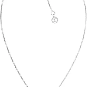 Venezianerkette mit Dog-Tag-Anhänger, silberfarben