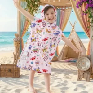 God says I am Butterfly Bamboo Swim Poncho