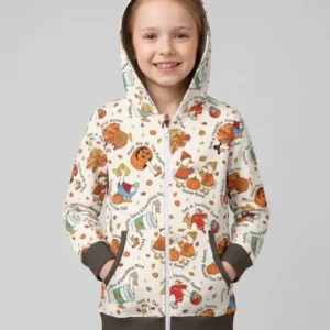 Just A Fall Goose Family Matching Bamboo Zip Hoodie