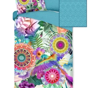 Hip Satin Duvet Cover "Aviva" - Multi - Dubbele instopflap