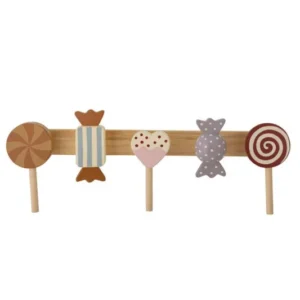 Kinder-Garderobe Haily – aus Kiefernholz mit Bonbon-Design