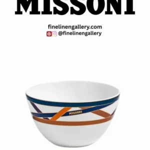 Missoni Home Rice Bowls NASTRI Set of 2 Multicolor diam. 4.5", H 2.3" - Palais Royal Linen Gallery