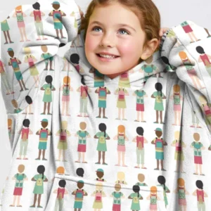 Little Friends Everywhere Bamboo Blanket Hoodie