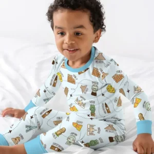 Kawaii World Tour Bamboo Two Piece Long Sleeve Pajama Set