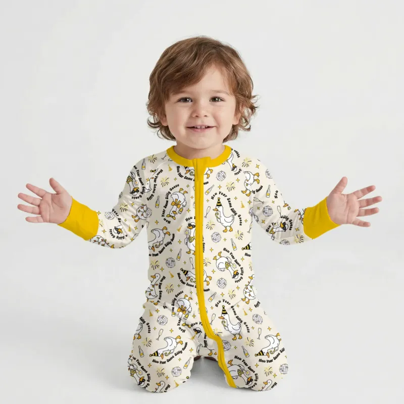 New Year Silly Goose Bamboo Convertible Zippy