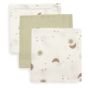 Hydrofiel Monddoekje 31x31cm - Over the Moon - 3 Stuks