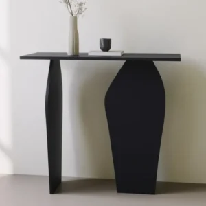Designer Kommode Kivaro - aus schwarzem Holzwerkstoff mit PVC Kanten