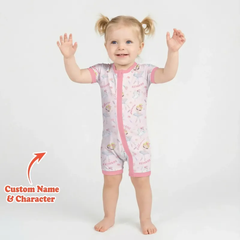 Custom Name Ballerina Doll Bamboo Shorty Zippy
