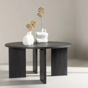 Couchtisch Davinci - Rundtisch mit Holzoptik