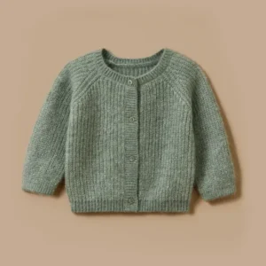 Cardigan aus Wolle und Mohair für Babys