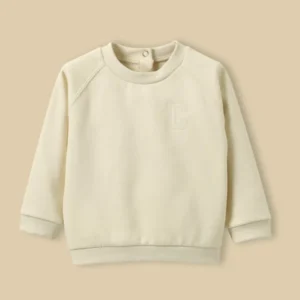 Besticktes Sweatshirt, Baby - Bio-Baumwolle
