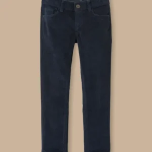 Mädchen Slim Fit Hose aus Velours