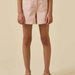 Mädchen-Shorts aus farbigem Denim