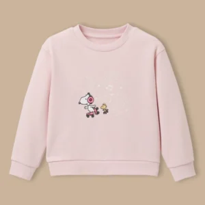 Kinder-Sweatshirt Cyrillus X PEANUTS™ – Kollektion « Snoopy »