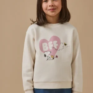 Kinder-Sweatshirt Cyrillus X PEANUTS™ – Kollektion « Snoopy »