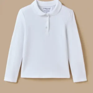 Mädchen-Poloshirt aus Pikeestrick – Bio-Baumwolle