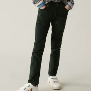 Jungen Slim Fit Hose aus Velours