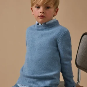 Jungenpullover aus Merino-Wolle