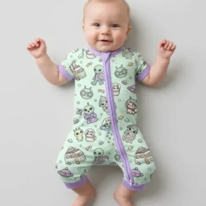 Little Alien Explorer Bamboo Shorty Zippy