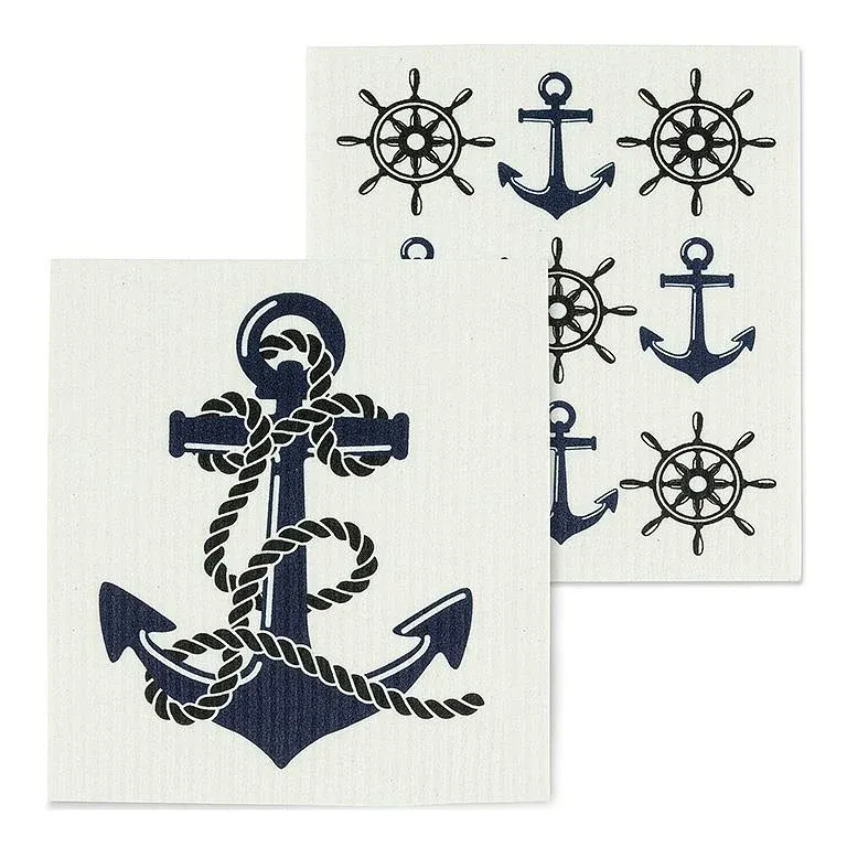The Amazing Swedish Dishcloth Anchor & Ship Wheel