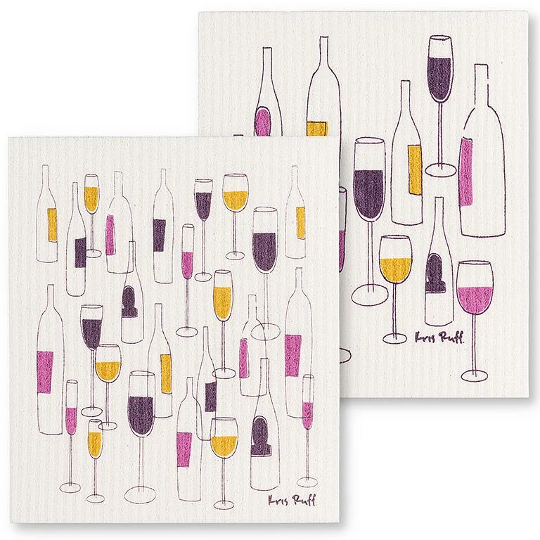 The Amazing Swedish Dishcloth Wine Glasses