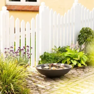 Garten Wasserschale Aldrenor – stilvolle Pflanzenschale in Dunkelgrau