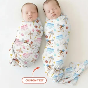 Custom Name Baptism Just Got Dunk'd swaddle blanket