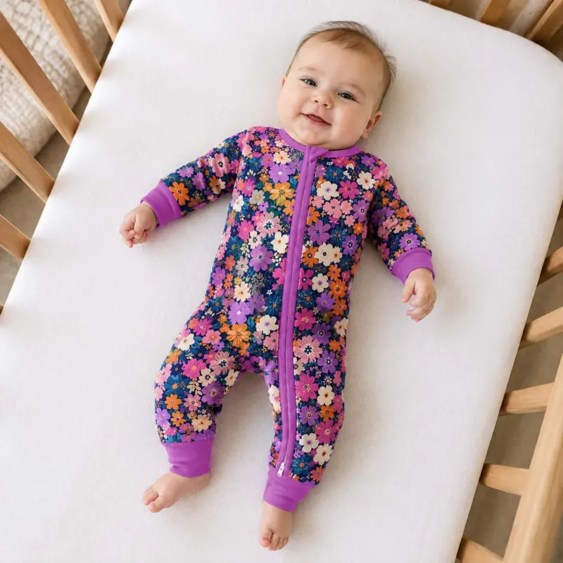 Autumn Flower Beauty Bamboo Convertible Zippy