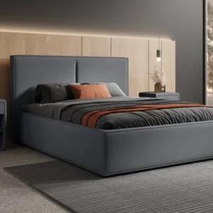 Designer Polsterbett Elara in Stoff mit Stauraum