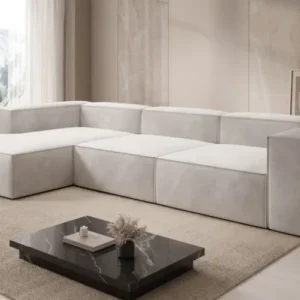 Designer Ecksofa Lesley in Samt