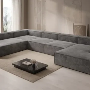 Designer Sofa Lesley U XXL in Cord
