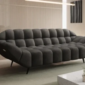 Designer 3 Sitzer Sofa Amora in Samt