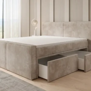 Boxspringbett Ophelia II mit Schubladen in Cord
