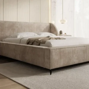 Designer Polsterbett Freya Cord mit Stauraum